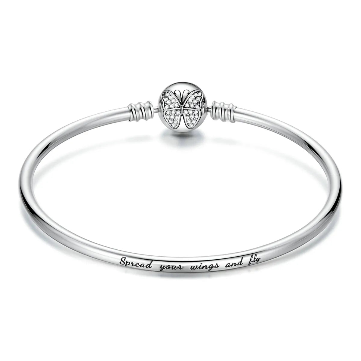 Pangama Jewelry Sparkling Pavé Butterfly Bangle
