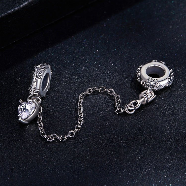 Pangama Jewelry Sparkling Pavé Safety Chain Charm