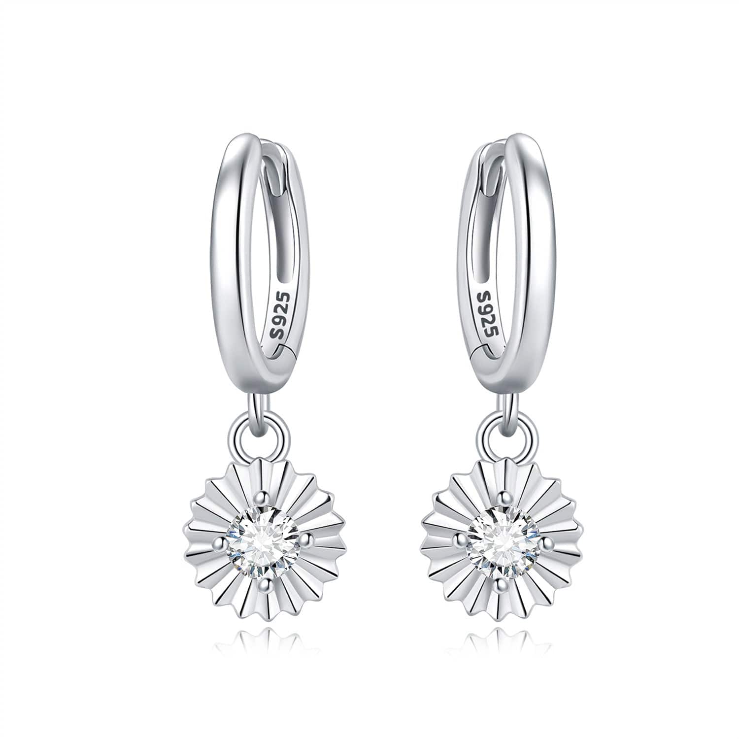 Pangama Jewelry Sparkling Starburst Drop Earrings