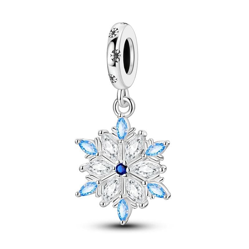Pangama Jewelry Sparkling Winter Snowflake Charm