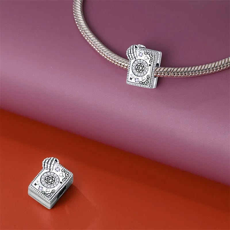 Pangama Jewelry Spooky Skeleton Secrets Book Charm