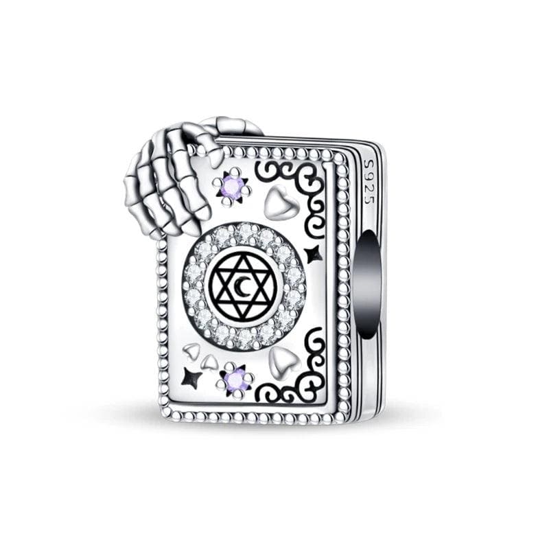 Pangama Jewelry Spooky Skeleton Secrets Book Charm
