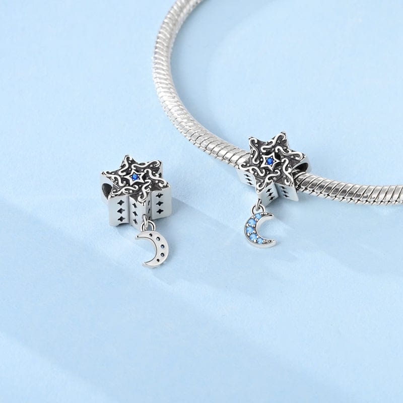 Pangama Jewelry Star & Crescent Moon Charm