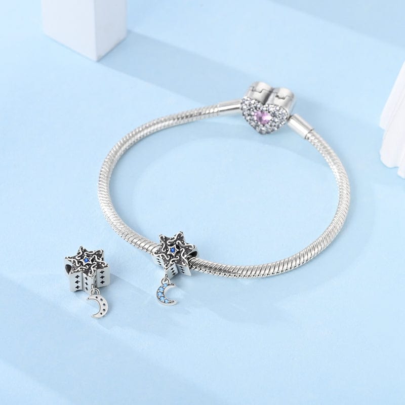 Pangama Jewelry Star & Crescent Moon Charm