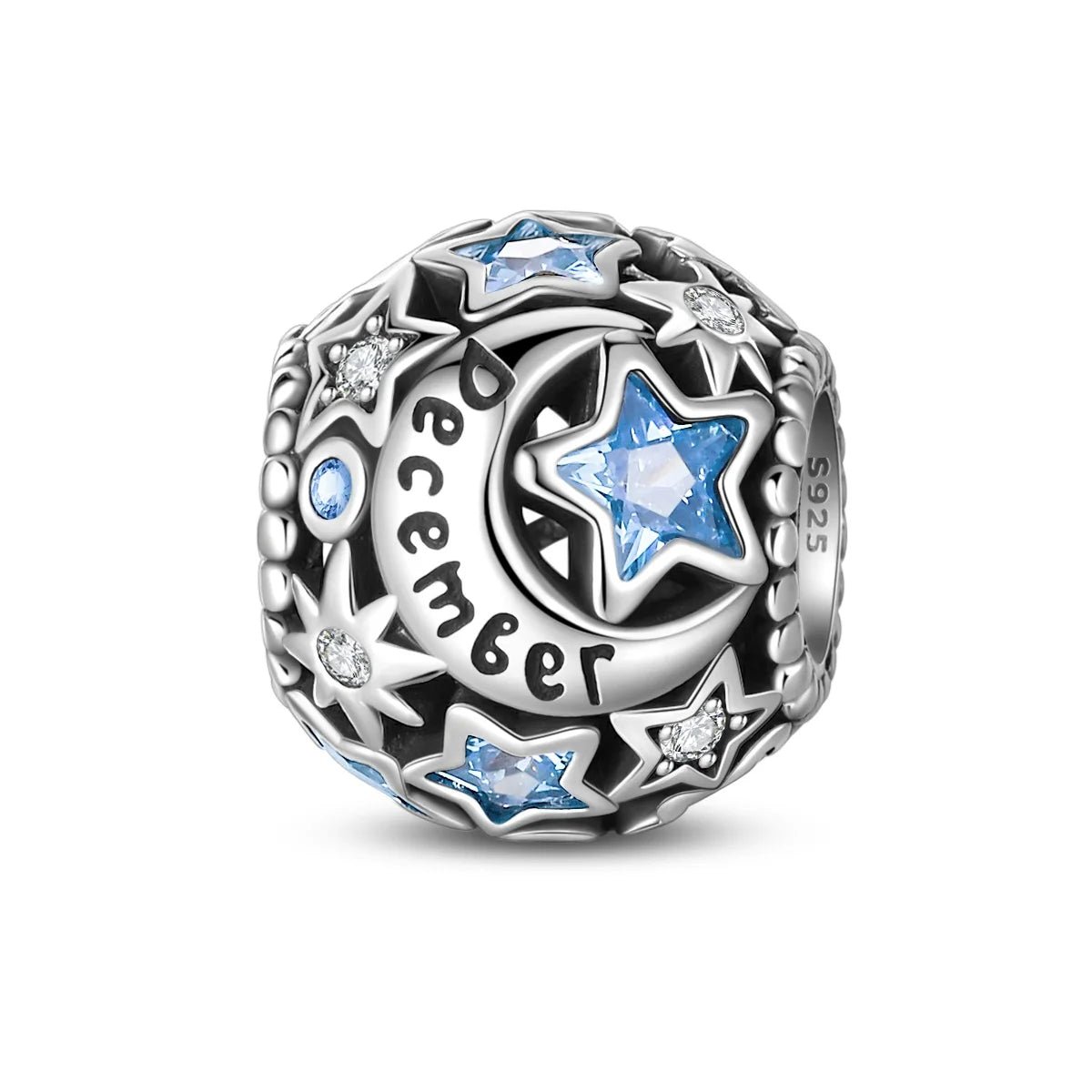 Pangama Jewelry Star & Moon Birthstone Charm