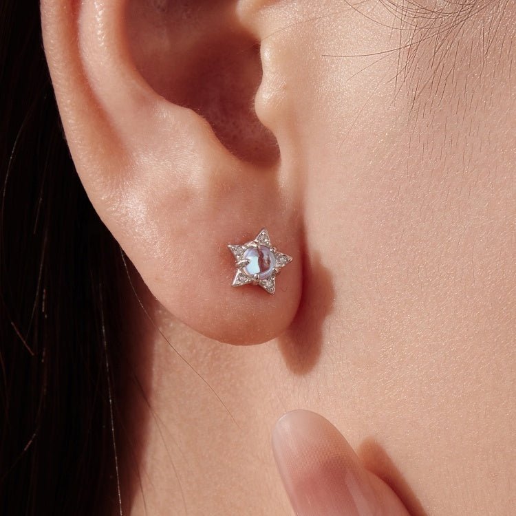 Pangama Jewelry Starlit Moonbeam Opal Stud Earrings