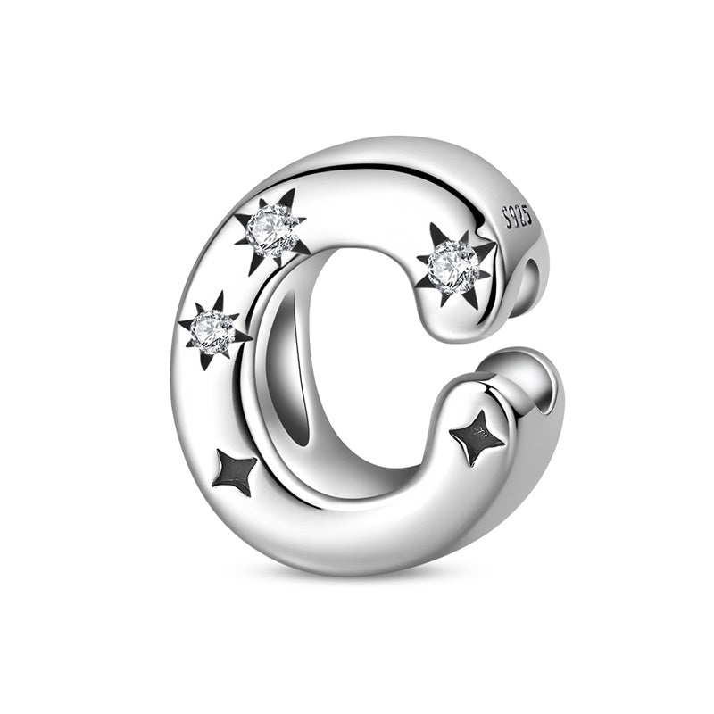 Pangama Jewelry Starry Letter A~Z Alphabet Charm