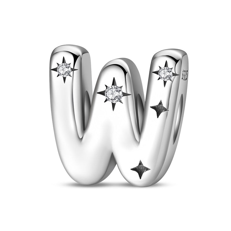 Pangama Jewelry Starry Letter A~Z Alphabet Charm