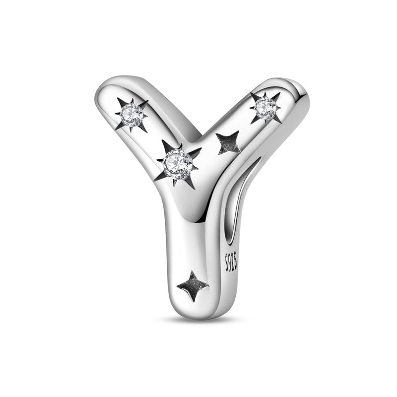 Pangama Jewelry Starry Letter A~Z Alphabet Charm