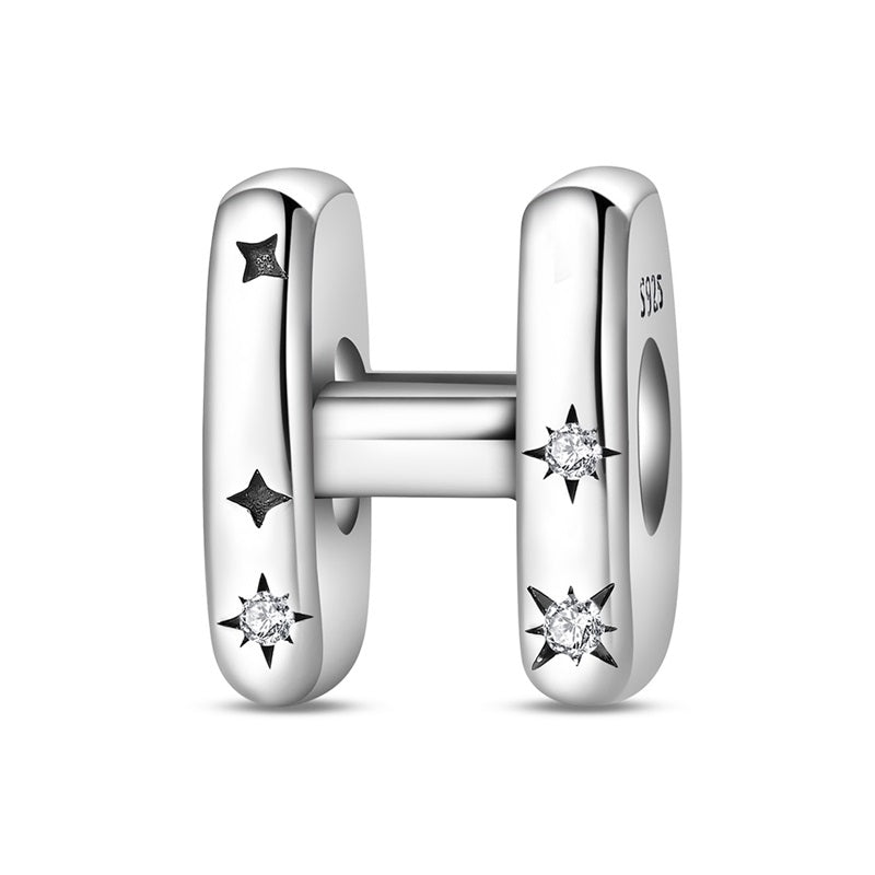 Pangama Jewelry Starry Letter A~Z Alphabet Charm