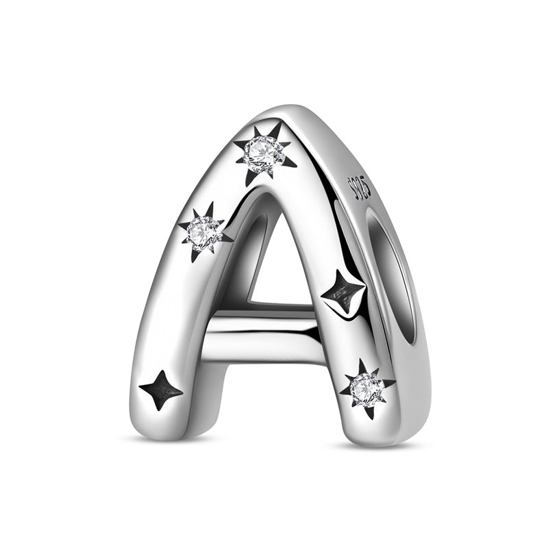 Pangama Jewelry Starry Letter A~Z Alphabet Charm