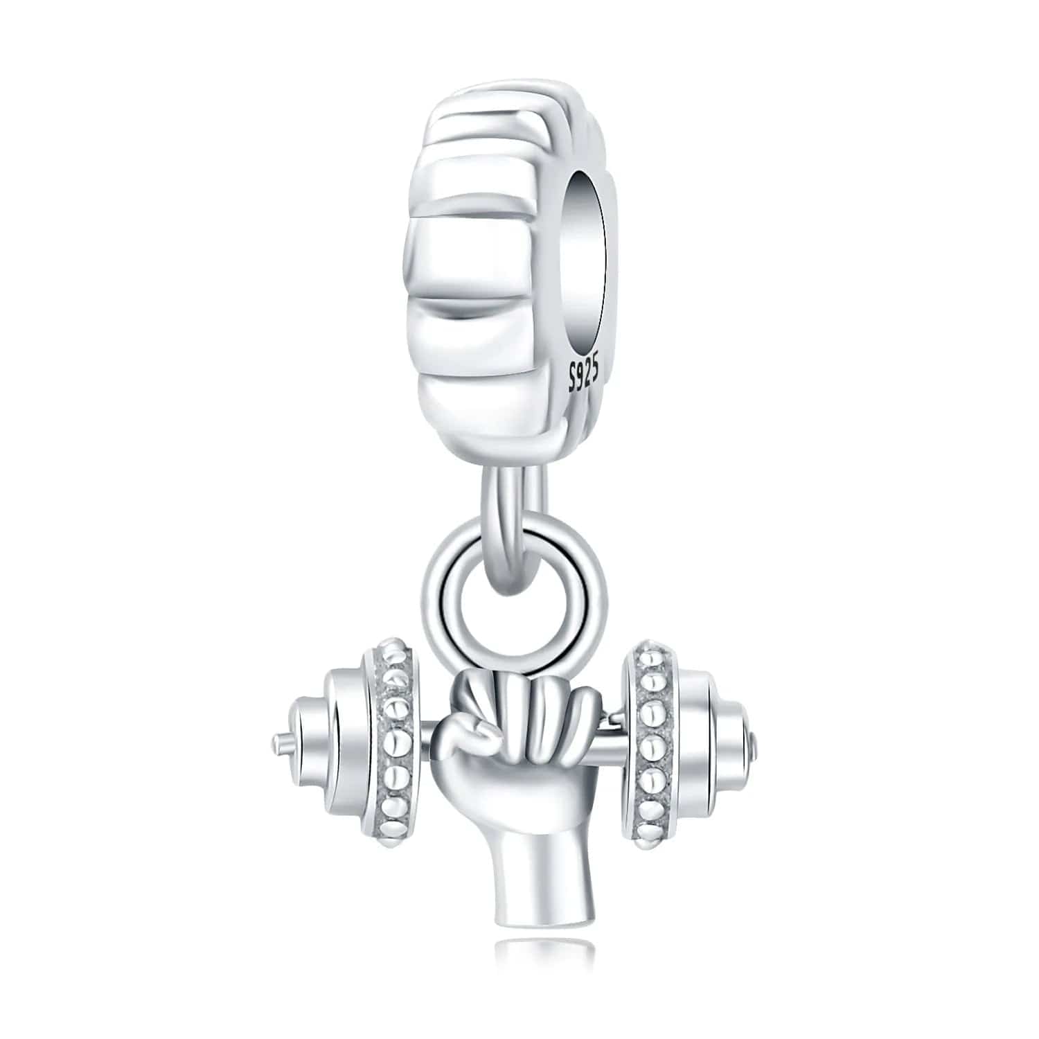 Pangama Jewelry Strength & Dumbbell Dangle Charm