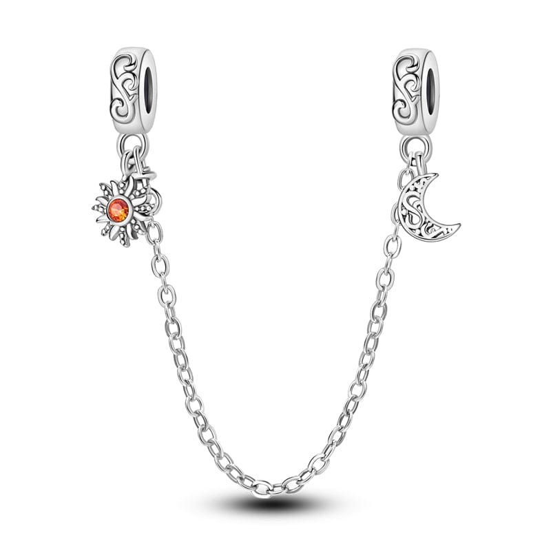 Pangama Jewelry Sun & Crescent Moon Cosmic Safety Chain