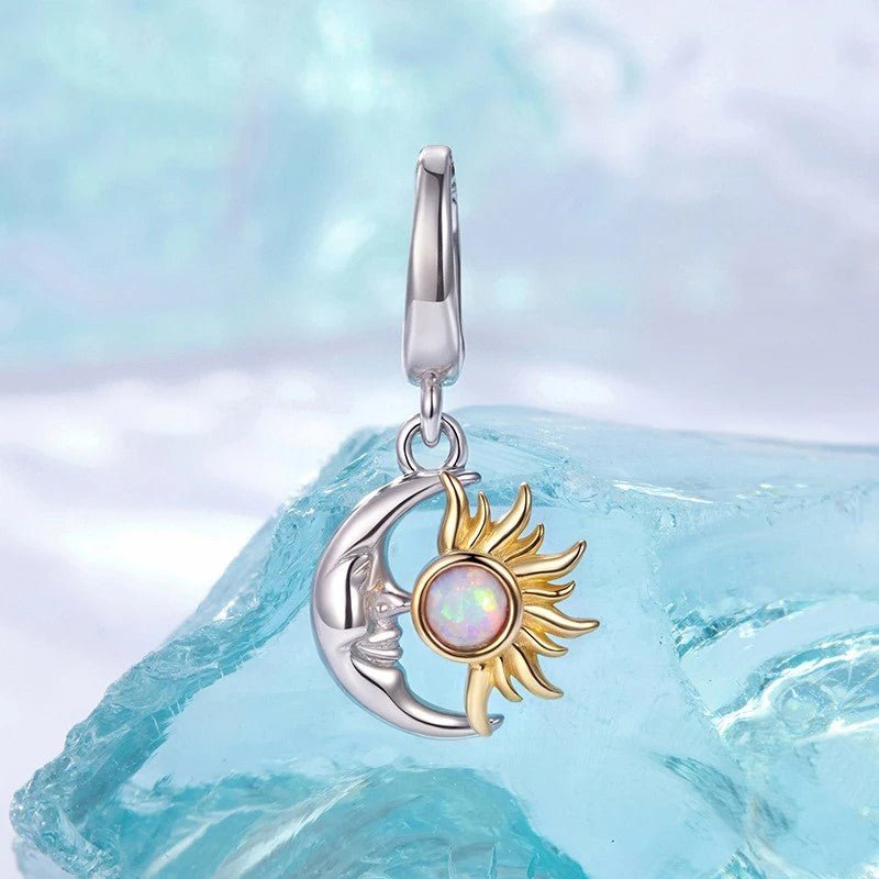 Pangama Jewelry Sun & Moon Harmony Dangle Charm
