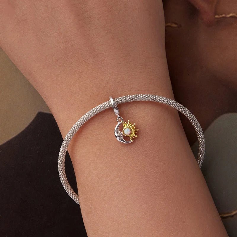 Pangama Jewelry Sun & Moon Harmony Dangle Charm