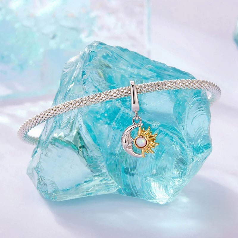 Pangama Jewelry Sun & Moon Harmony Dangle Charm