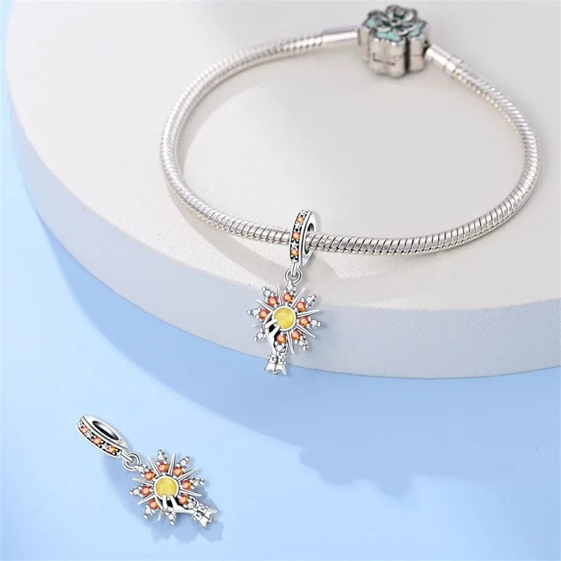 Pangama Jewelry Sunburst & Hand Dangle Charm