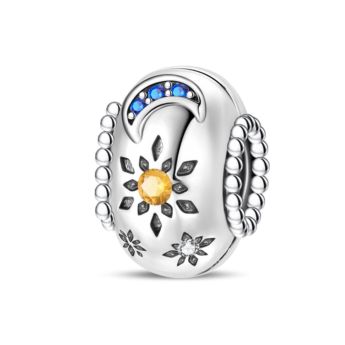 Pangama Jewelry Sunflower & Crescent Moon Charm