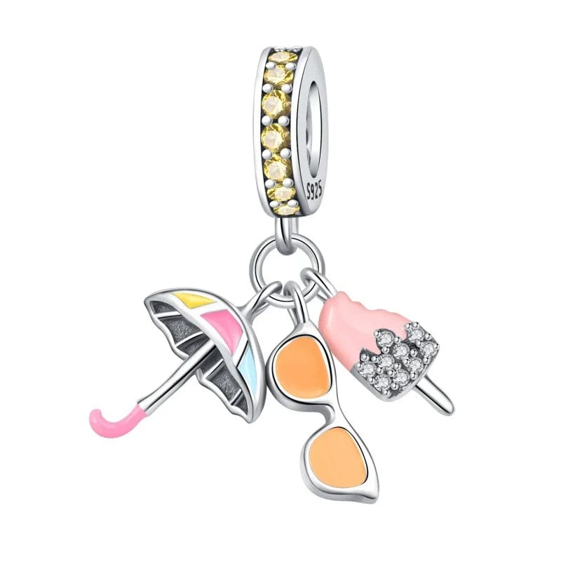 Pangama Jewelry Sunny Day Summer Trio Dangle Charm