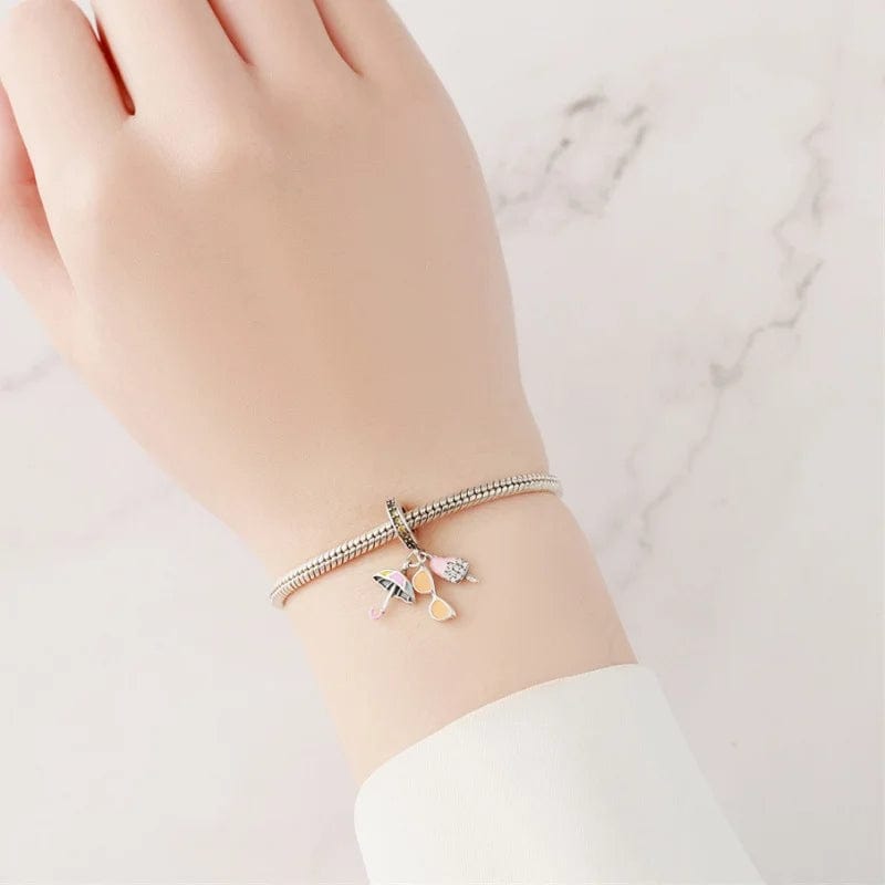 Pangama Jewelry Sunny Day Summer Trio Dangle Charm