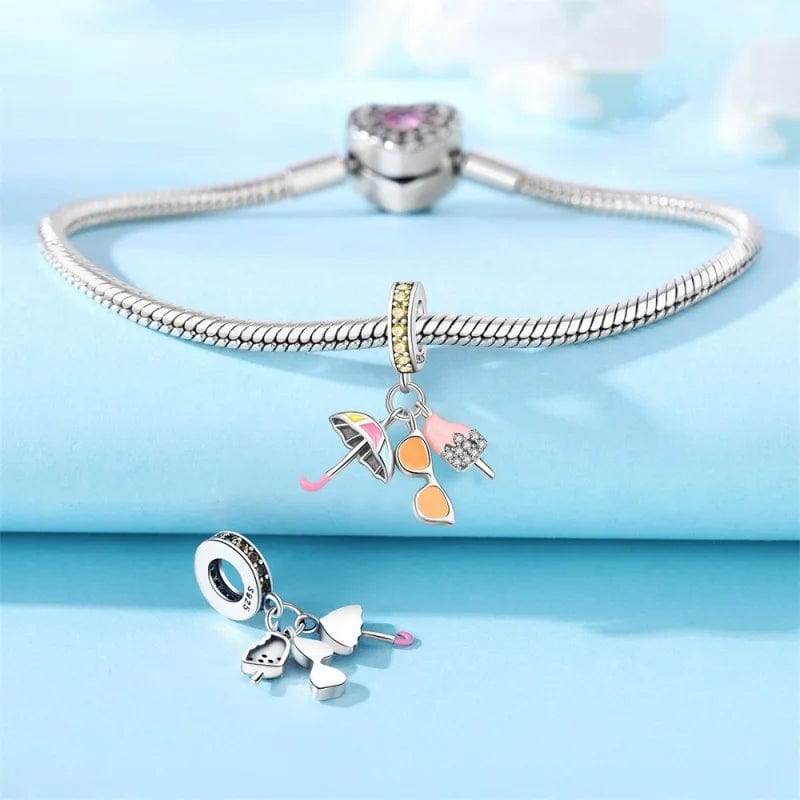 Pangama Jewelry Sunny Day Summer Trio Dangle Charm