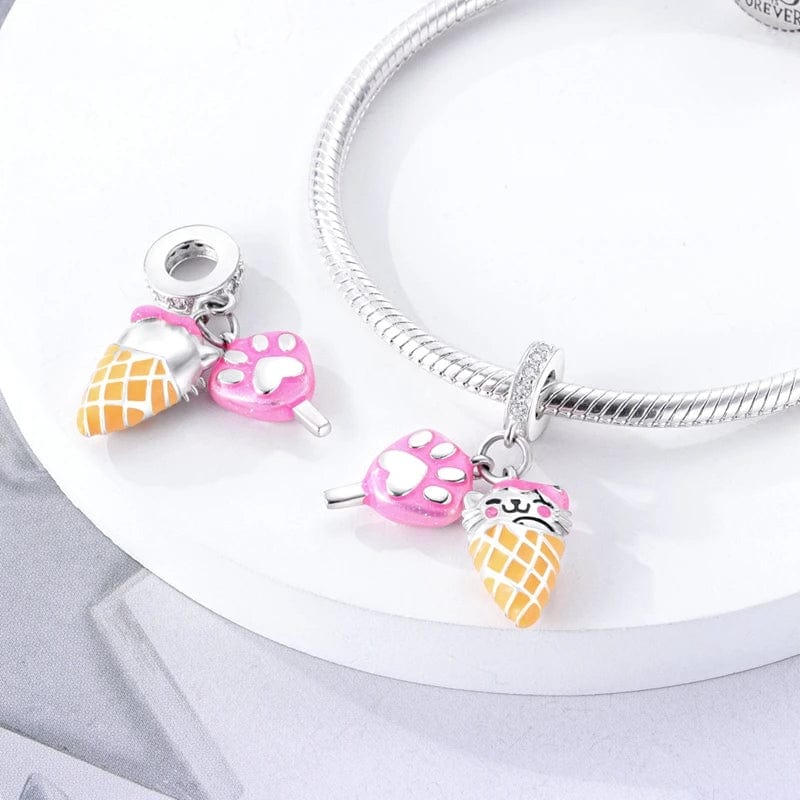 Pangama Jewelry Sweet Paws Treat Double Dangle Charm