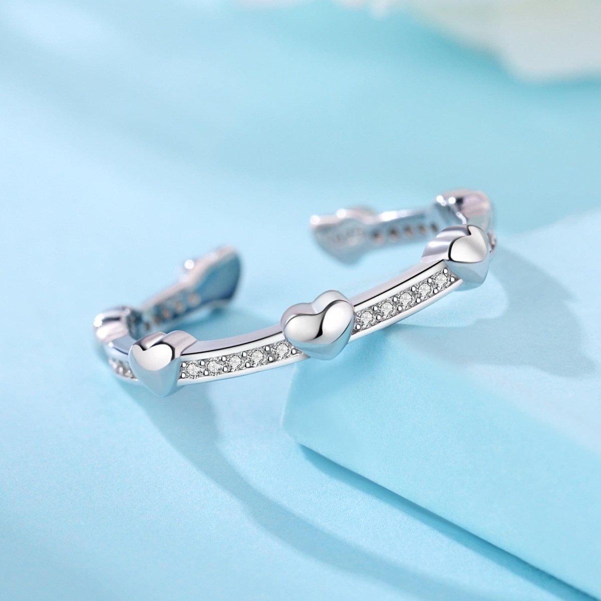 Pangama Jewelry Sweetheart Sterling Silver Adjustable Ring