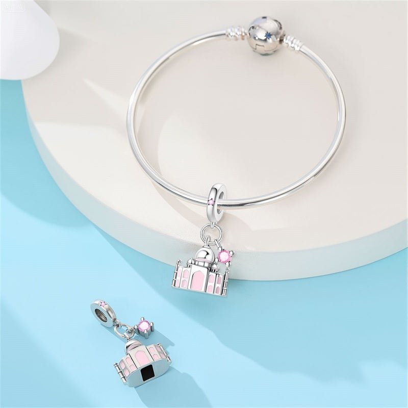 Pangama Jewelry Taj Mahal with Crystal Accent Dangle Charm