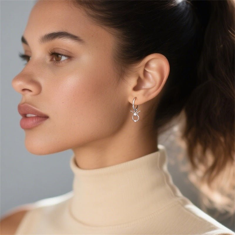Pangama Jewelry Taurus Constellation Zodiac Hoop Earrings
