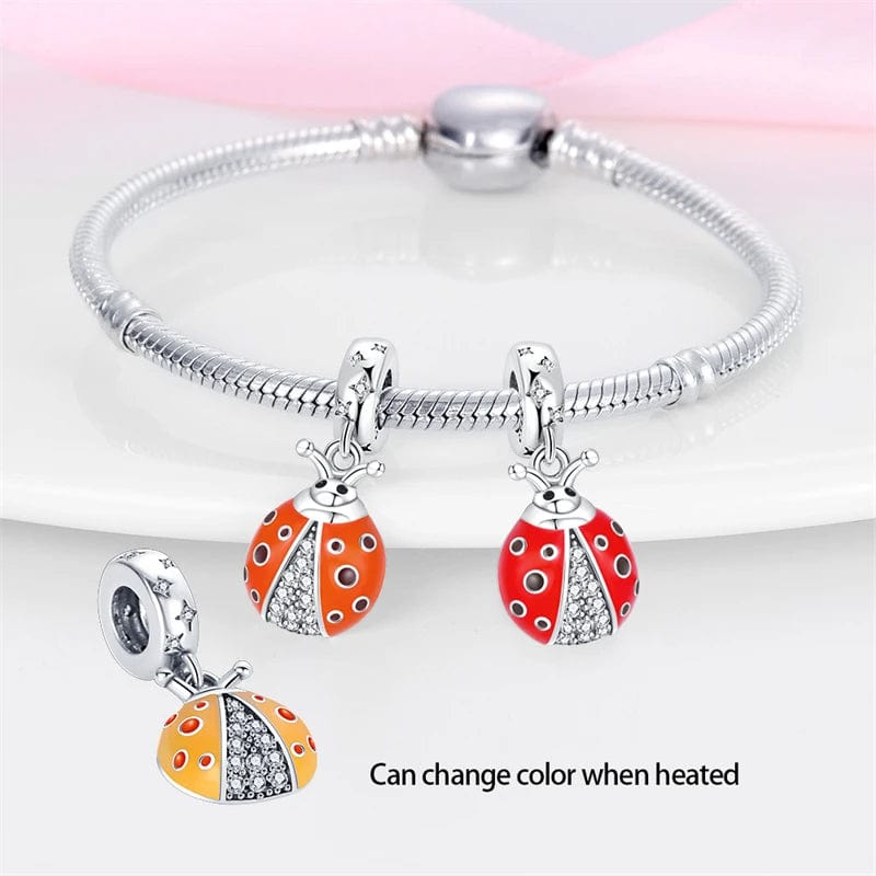 Pangama Jewelry Temperature Changing Color Ladybug Charm