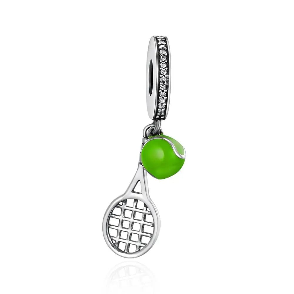 Pangama JewelryTennis Racket & Ball Dangle Charm