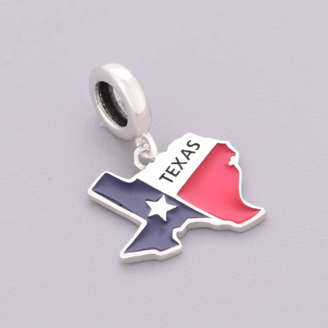Pangama Jewelry Texas Map Dangle Charm