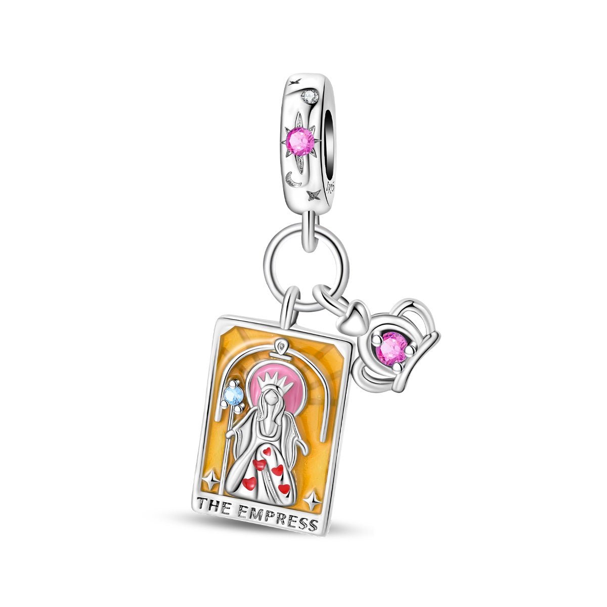 Pangama Jewelry The Empress Tarot & Crown Dangle Charm