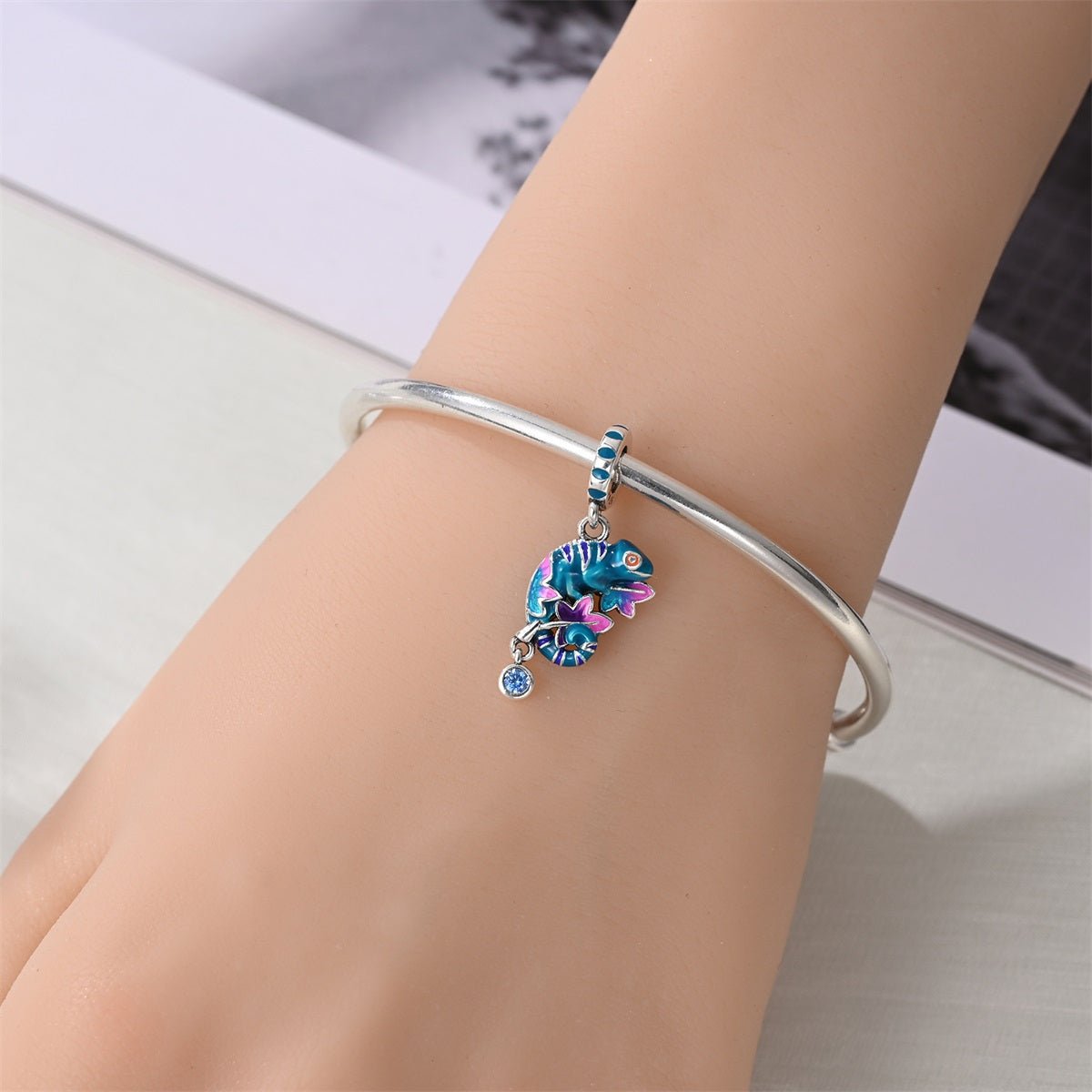 Pangama Jewelry Thermochromic Chameleon Dangle Charm