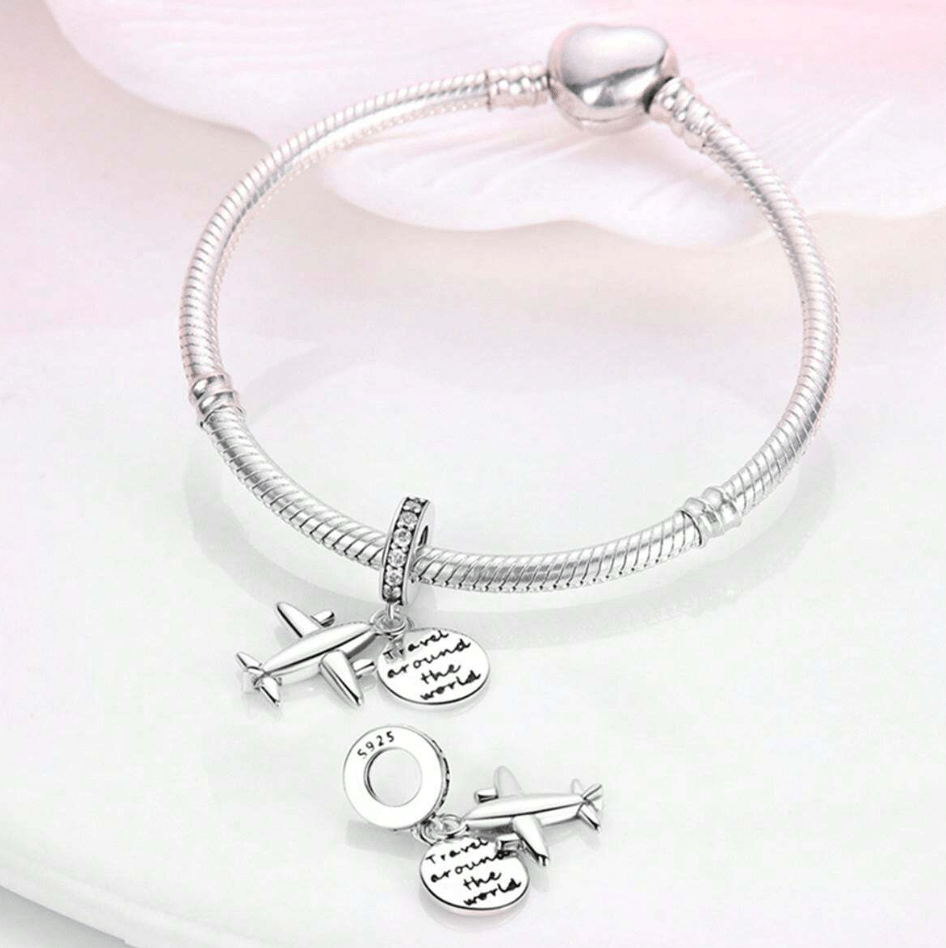 Pangama Jewelry Travel Around the World Dangle Charm