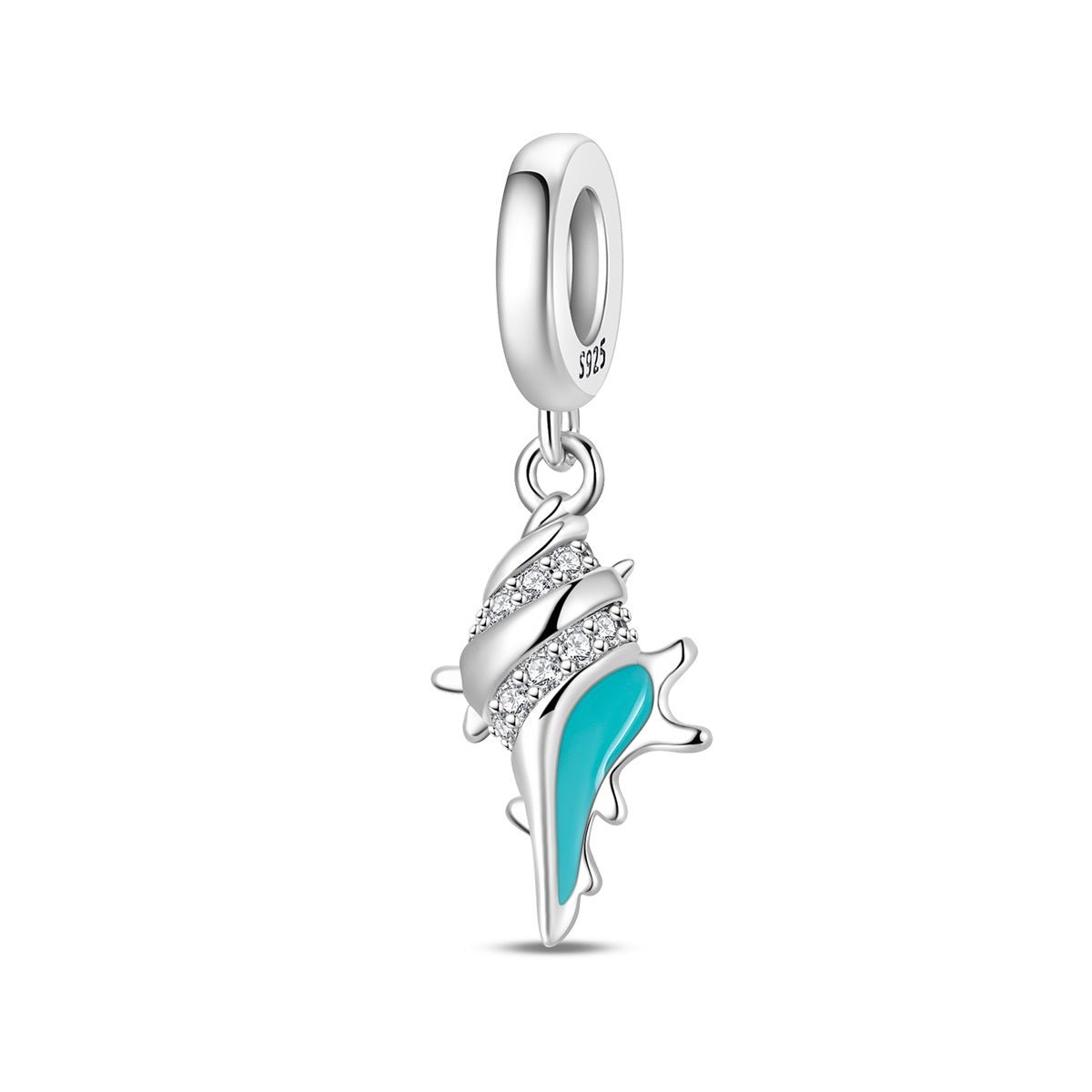 Pangama Jewelry Turquoise Conch Shell Dangle Charm