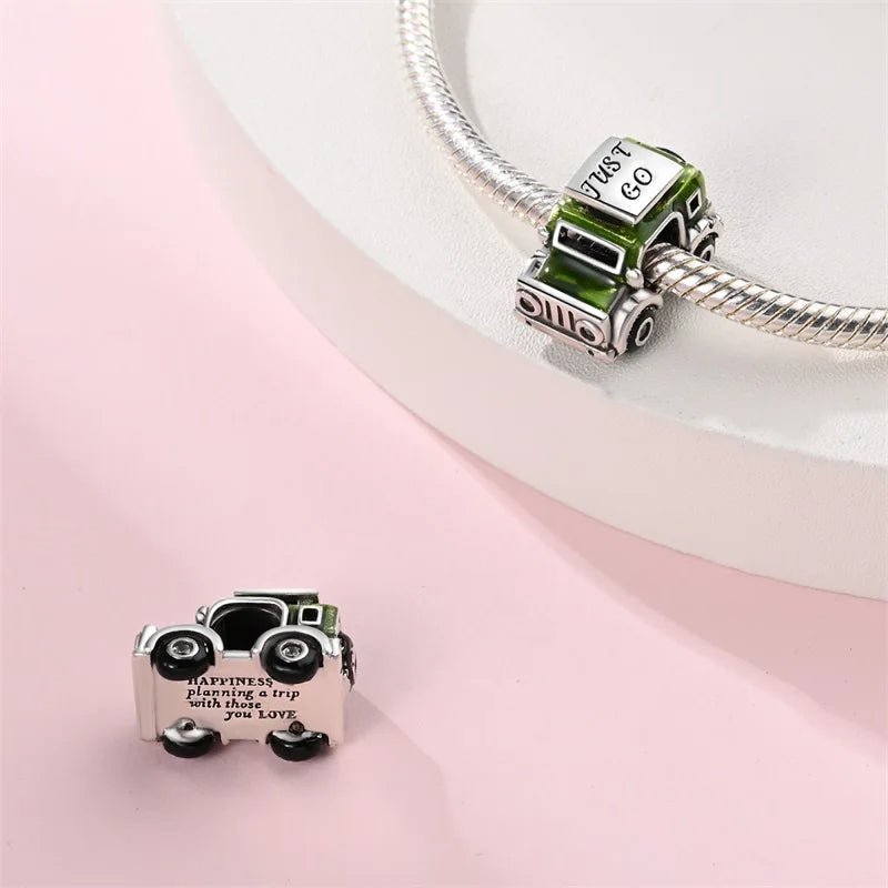 Pangama Jewelry Adventure On The Road Two - tone Car Charm