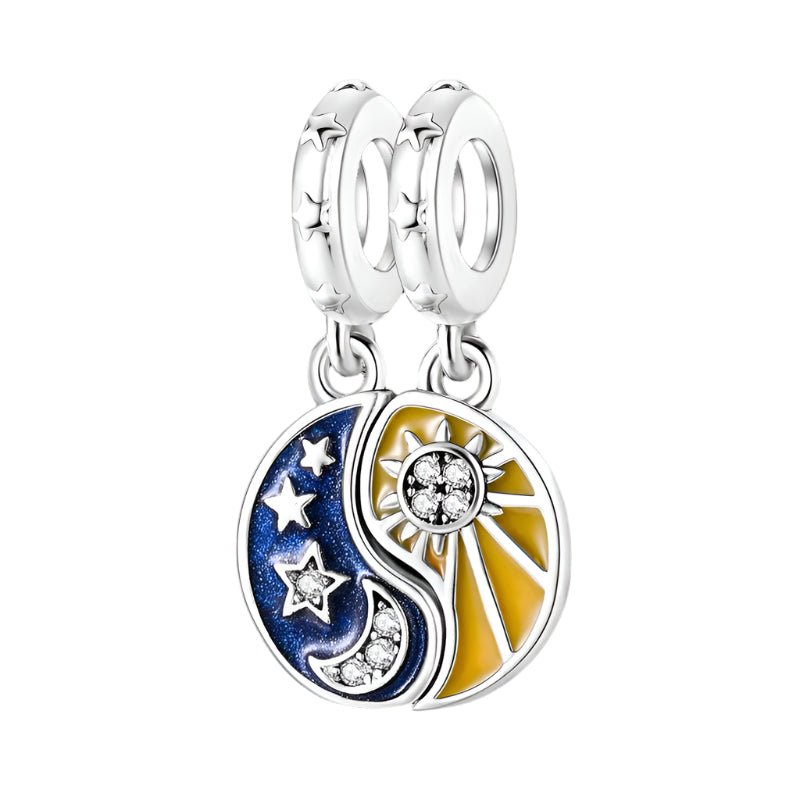 Pangama Jewelry Celestial Harmony Sun & Moon Dangle Charm