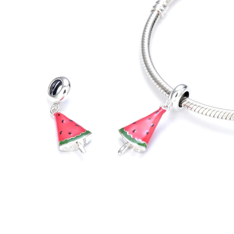 Pangama Jewelry Watermelon Slice Summer Ice Cream Dangle Charm