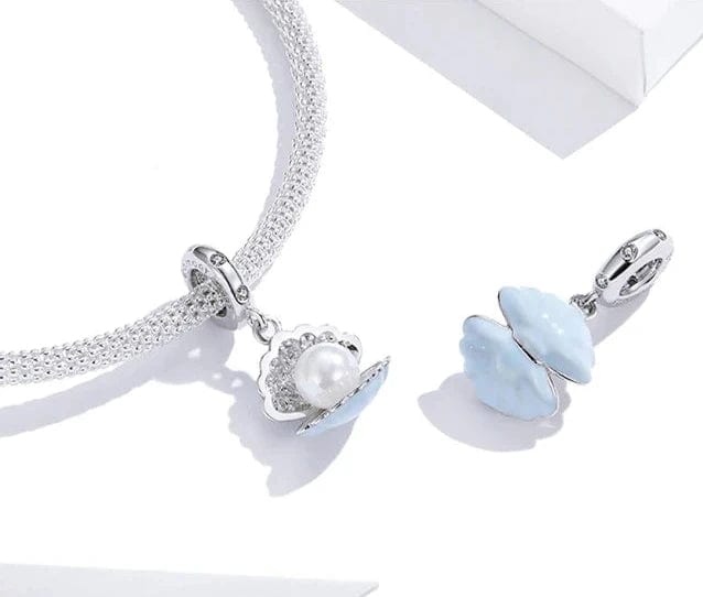 Pangama Jewelry Sparkling Shell Mini Dangle Charm