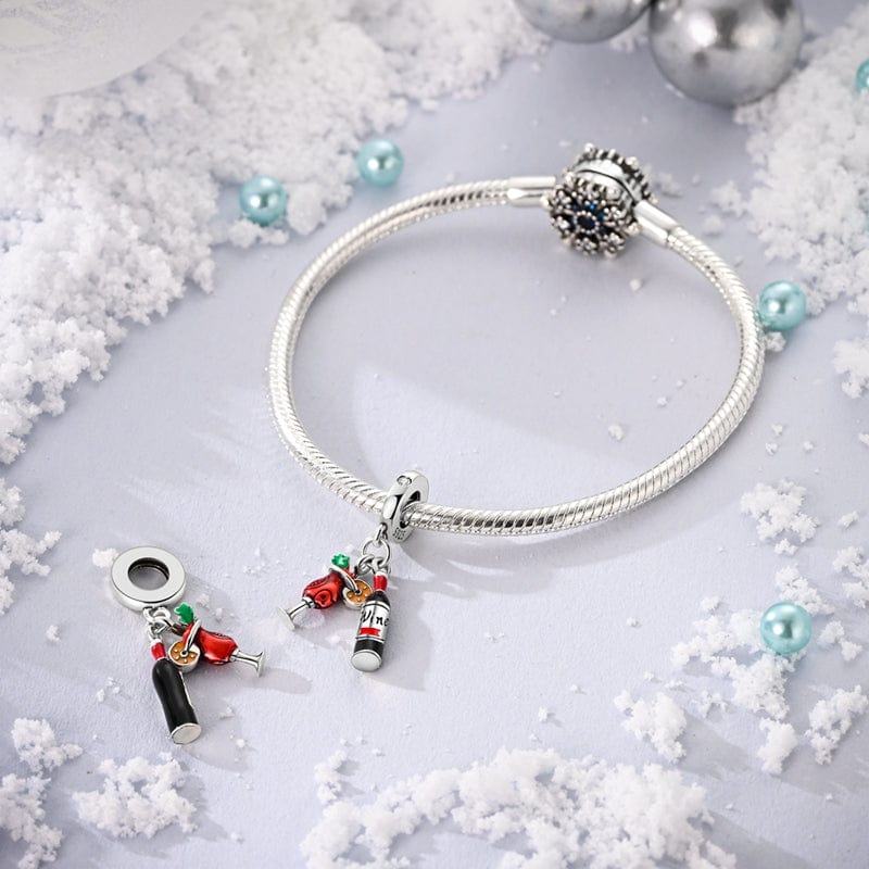 Pangama Jewelry Wine & Cocktail Celebration Double Dangle Charm