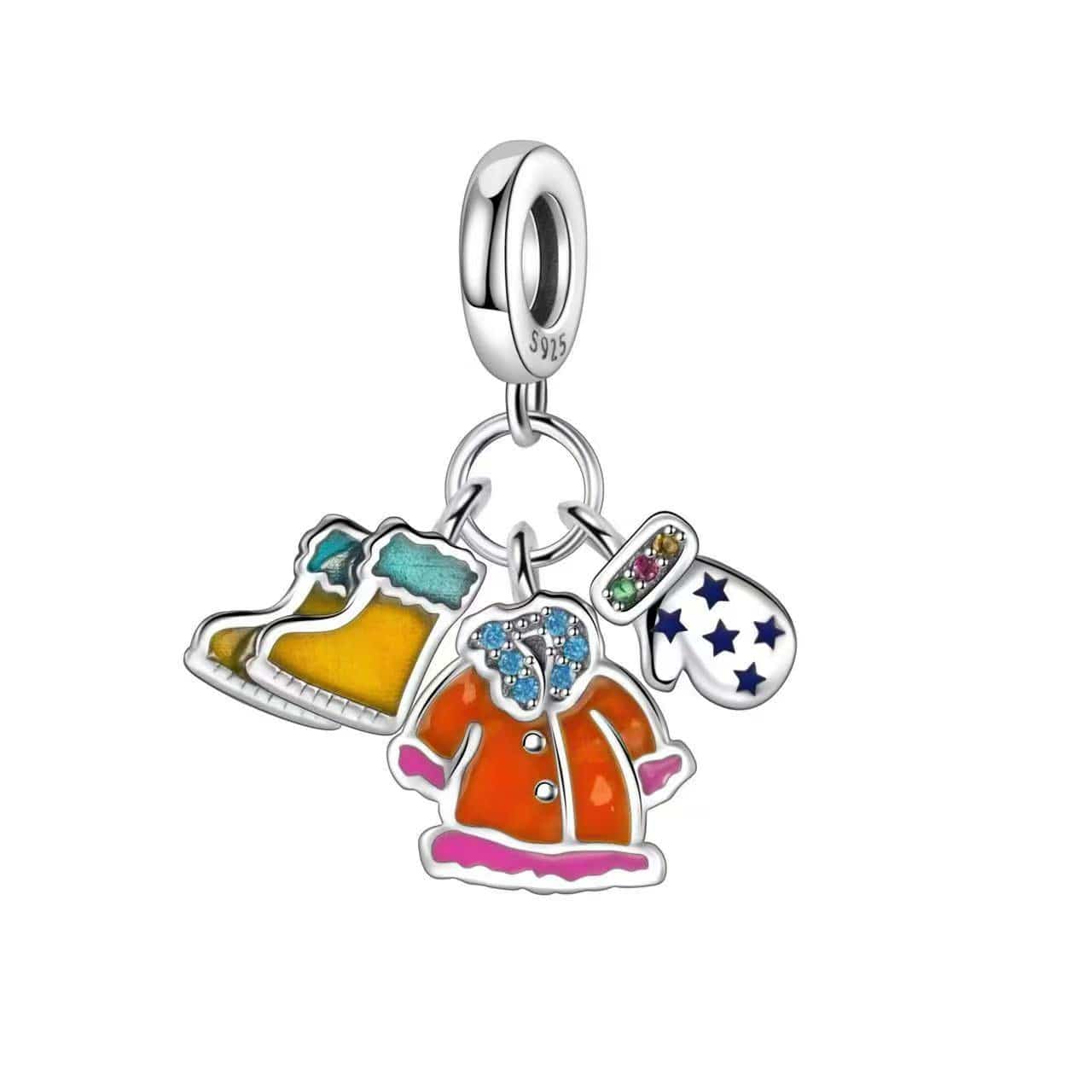 Pangama Jewelry Winter Mittens, Coat, and Boots Charm