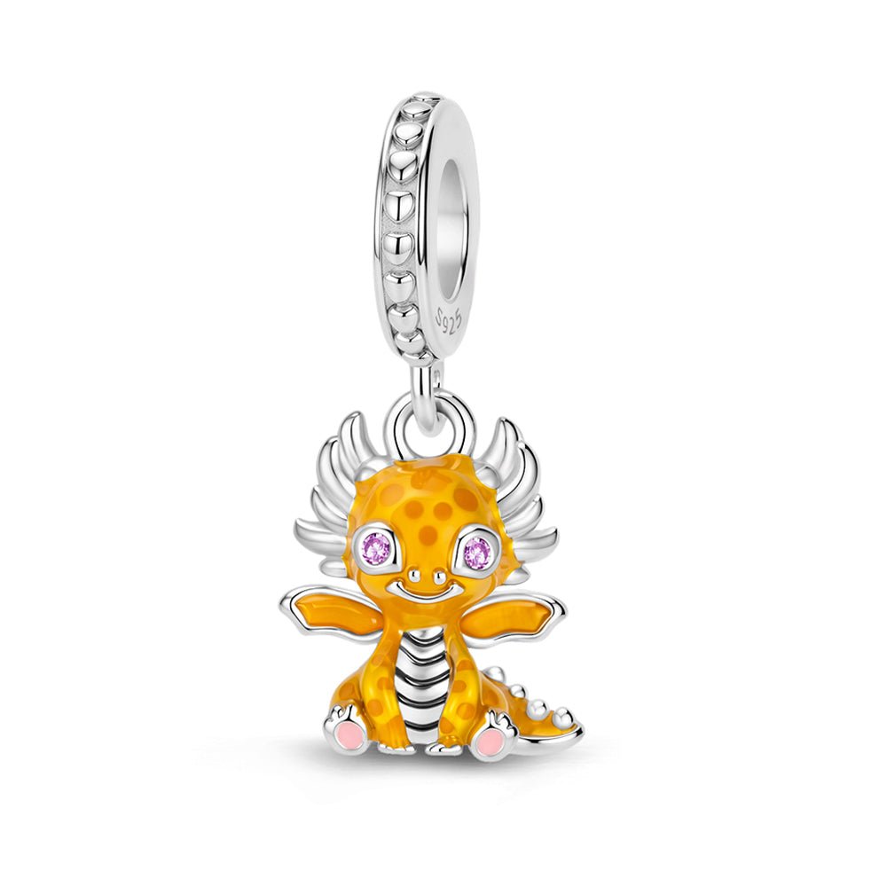 Pangama Jewelry Yellow Baby Dragon Dangle Charm