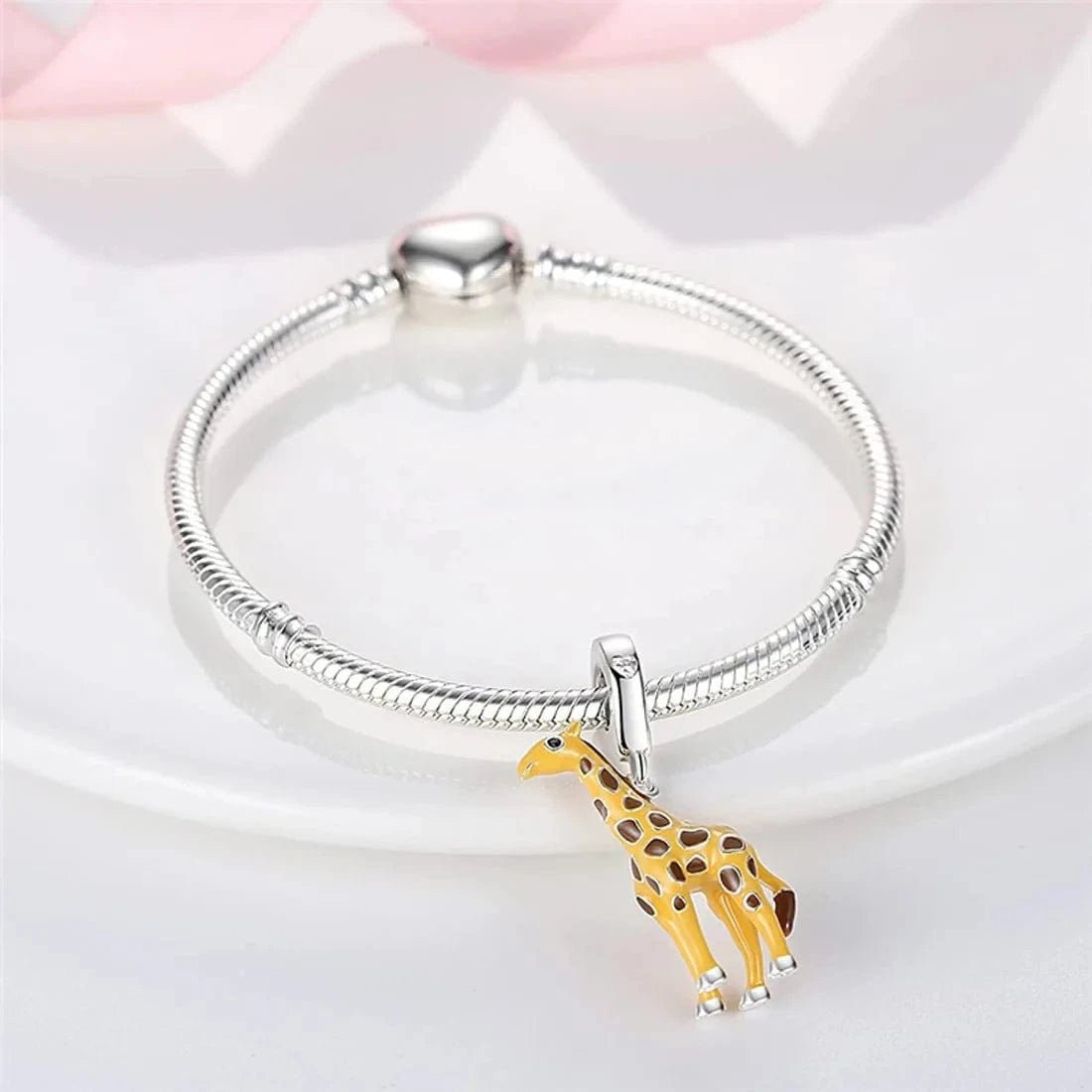 Pangama Jewelry Yellow Giraffe Dangle Charm