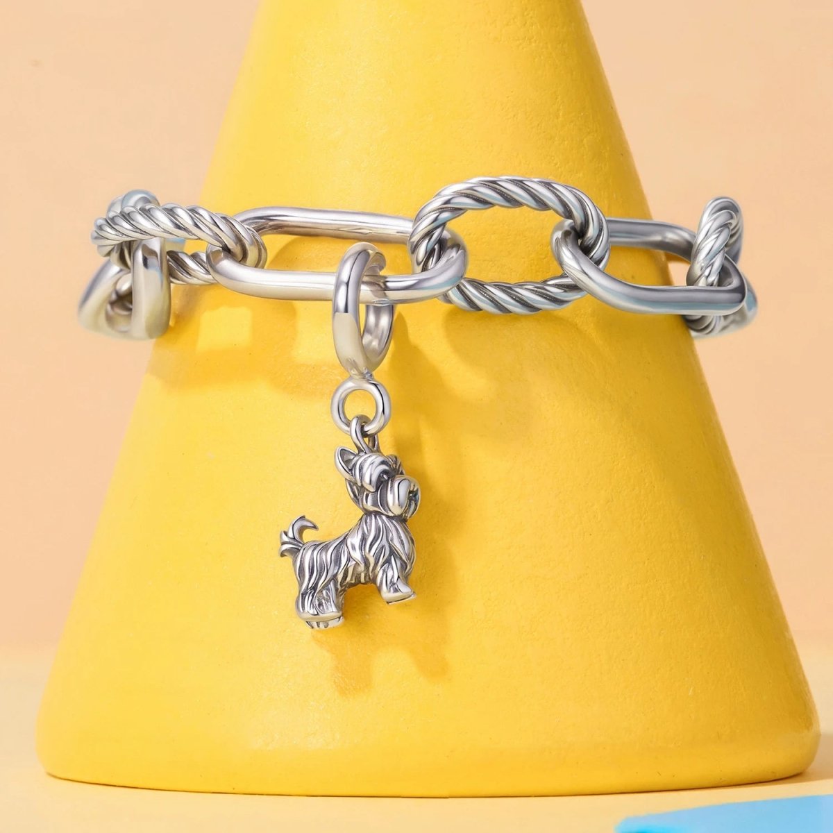 Pangama Jewelry Yorkshire Terrier Dog Dangle Charm