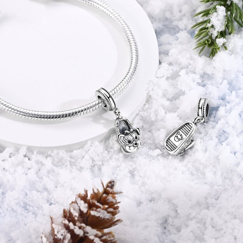 Pangama Jewelry Yorkshire Terrier in Slipper Dangle Charm