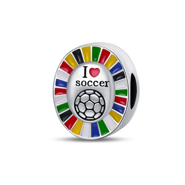 EURO 2024 I Love Soccer Charm