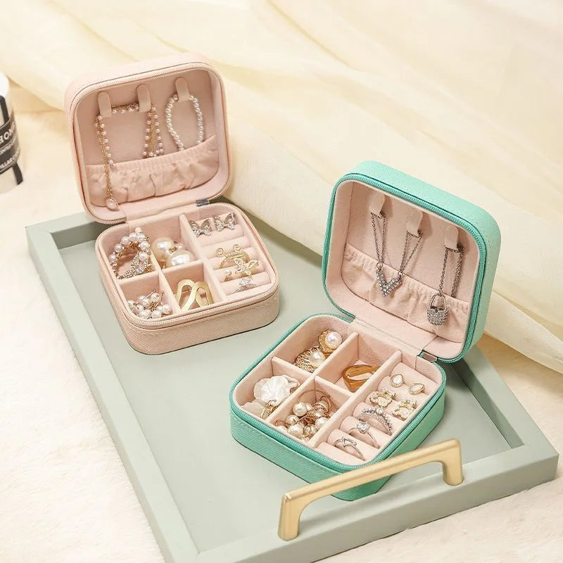 Stylish Travel Jewelry Case for Necklaces, Rings, Charms, Bracelets and More