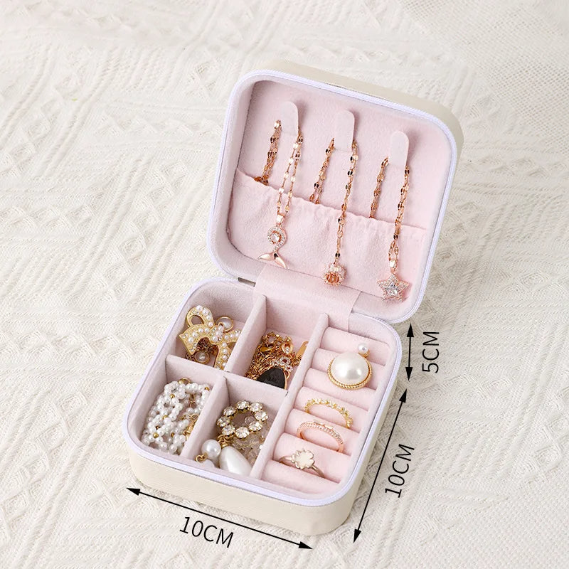 Stylish Travel Jewelry Case for Necklaces, Rings, Charms, Bracelets and More