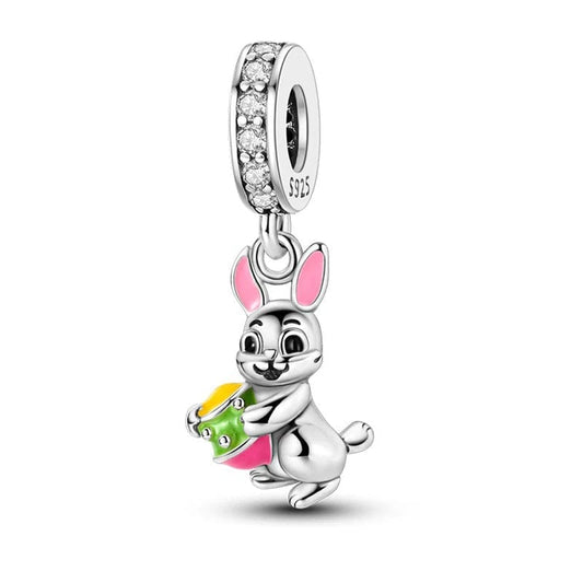 Happy Bunny Dangle Charm